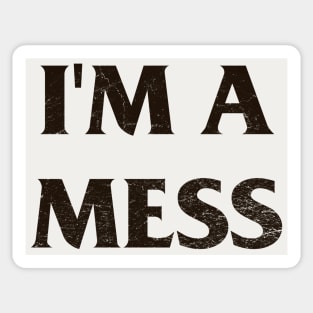 I'm a Mess / Sid Vicious Punk Rock Pin Sticker